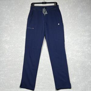 FIGS Scrub Pants Womens S/T Blue Technical Collection Medical Straight Leg #3476